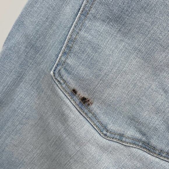 Madewell 9" Mid-Rise Skinny Crop Denim Jeans Light Wash Relaxed Fit Size 31 - Picture 8 of 11